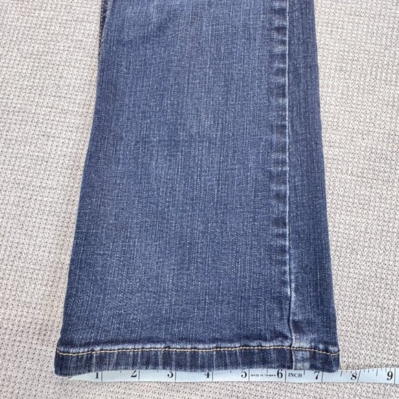 Maurices Womens Blue Bootcut Jeans Size 4 Long Stretch Denim Mid Rise 5 Pockets - Picture 11 of 13